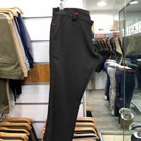 Celana Chino Kasual Pria Ukuran Besar, Bahan Katun 100% Cepat Kering, Model Regular Fit, Kualitas Tinggi, Warna Solid, Kanvas, Cocok untuk Musim Panas