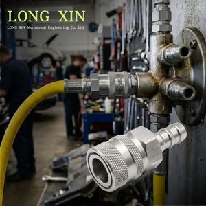 Raccord rapide en acier inoxydable SS304/316 de 1/4 po avec embout pour tuyau, raccord hygiénique (JTSP-14SH) - Product Image 3