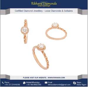 Los juegos de anillos de diamantes de oro rosa más efectivos, joyas que no se desvanecen para regalo de joyería de boda original a un precio asequible - Product Image 5