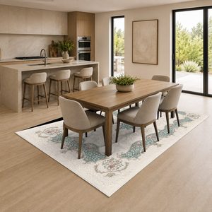 <b>RUGS</b> DEPOT LXDP-0644 Wholesale Multicolor Neutral Bohemian <b>Tribal</b> Digital Printed Machine Washable Chenille Area <b>Rug</b> Non Slip - Product Image 4