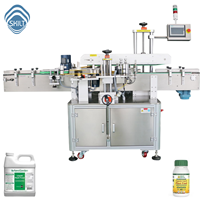 Etiquetadora Automática de Alta Velocidad SKILT de Doble Cara para Etiquetas Transparentes, Botellas de Champú, Jabón Líquido para Manos, Control por Servomotor