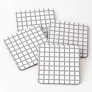 Best Selling <b>Enamel</b> Printed Tea <b>Cup</b> Mats Wholesale Custom square Shape Customized Logo <b>Cup</b> Coasters Mat Placemat Slate Table Mat - Product Image 5