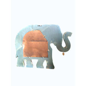 Antique-Style Majestic Elephant Decorative Wall <b>Mirror</b> Luxury Bohemian Modern Handmade Wood Rattan <b>Acrylic</b> for Bathroom Decor - Product Image 6