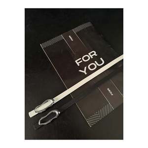 2-Piece <b>Italian</b> Design Thin Belt with Buckle, Trouser Belt, <b>Shirt</b> Belt, Jacket Belt - Black and White - Product Image 3