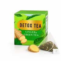 Thé Détox Herbal Personnalisé en Gros pour une Perte de Poids Rapide avec du Gingembre et du Thé Vert