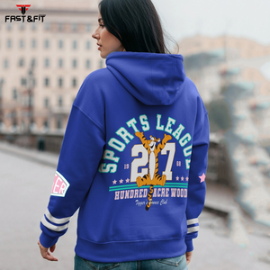 Sudadera con Capucha de Punto Estilo Casual Urbano, Hombros Caídos, Transpirable, Ropa de Invierno con Estampado Frontal, en Oferta - Product Image 6