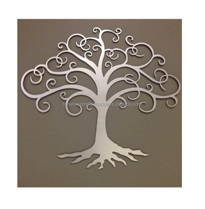 Decoraciones de pared de metal de aluminio de alta tendencia para el hogar, sala de estar, artes de pared de lujo hechas a mano a precios bajos para exportar desde la India - Product Image 3