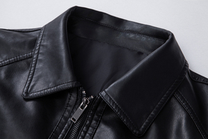 Chaqueta de Cuero Genuino para Hombre, Estilo Racing y Urbano, de Piel de Oveja y Vacuno, Moda de Invierno, Venta al Por Mayor Directa de Fábrica - Product Image 4