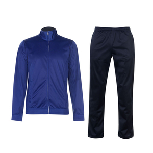 Ensemble de survêtement bleu à capuche pour homme, coupe-vent, fermeture éclair, manches longues, motif uni, pantalon et veste de jogging sportifs, vêtements d'hiver - Product Image 4