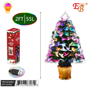 Per UL certificate 180cm Mini 2FT/55T LED albero di Natale di alta qualità albero di natale artificiale albero di natale in fibra ottica decorazione per la casa - Product Image 1
