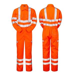 Cotton New <b>Men's</b> Custom Made Industrial Use Fire Retardant Protective Workwear Safety Coveralls <b>Overall</b> Workwear Safety Uniforms - Product Image 4