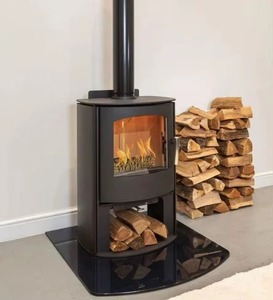 Poêle à granulés de bois automatique sans fumée à prix abordable, foyer, chauffage intérieur à biomasse hydroélectrique, en stock - Product Image 1