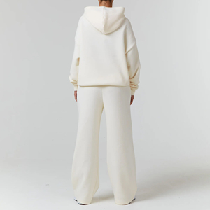 Ensemble de survêtement décontracté et ample pour femme, dernière mode, 100 % coton respirant, pull et pantalon, design élégant pour le quotidien - Product Image 2