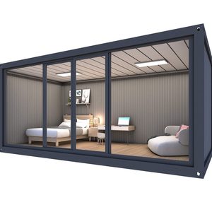 Gray <b>Camping</b> Container House Foldable Outdoor Shelter Cabin Tent Large <b>Camping</b> Lodge for Forest Beach Travel - Product Image 1