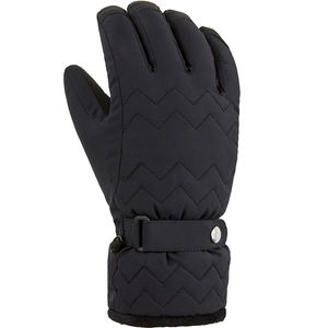 Gants de ski chauds d'hiver pour hommes avec poignets élastiques Doublure en tricot doux Gants chauffants en cuir chauffants - Product Image 2