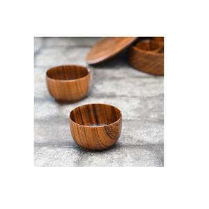 Miniensaladera de madera de acacia de tamaño personalizado, cuenco para servir fruta, muestra gratis, color madera natural, precio bajo - Product Image 6