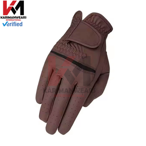 Gants d'équitation en cuir durable de qualité supérieure, imperméables, pour adultes, ajustement personnalisé, adhérence antidérapante, paumes renforcées, sports équestres - Product Image 5