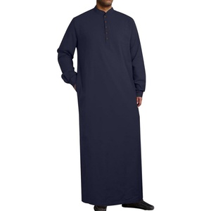 Jubbah pour hommes tendance sur mesure, robe islamique modeste pour l'Aïd et la mosquée, vêtements musulmans traditionnels, vente en gros de thobes pour hommes - Product Image 1