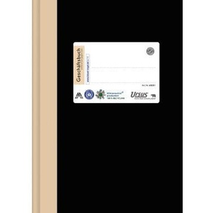 Ursus Staufen Green Business Ledger DIN <b>A5</b> Squared Black 144 Page Notebook - Product Image 1