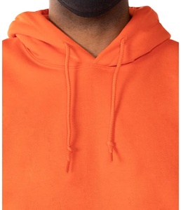 Sweat à capuche tricoté pour homme en mélange Dry Blend, 50% coton 50% polyester, molleton sport non doublé 300g, logo imprimé, cordon de serrage - Product Image 3