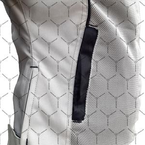 Veste de moto légère avec protection certifiée CE de niveau 2, veste d'équitation courte en textile imperméable et respirant - Product Image 6