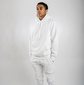 Sweats à capuche bon marché Vente en gros Sweat à capuche blanc épais Sweats à capuche pour hommes Sweat à capuche blanc en molleton épais - Product Image 2