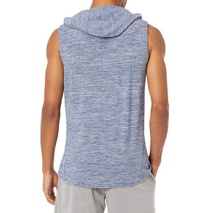 2025 nouveaux hommes personnalisés entraînement sans manches sweats à capuche pour Gym Fitness personnalisé vêtements de sport sweats à capuche pour hommes - Product Image 5