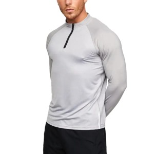<b>Customized</b> Wholesale High Quality Spandex/Polyester <b>Compression</b> <b>Shirt</b> Gym T-<b>Shirt</b> Men's Breathable Quick Dry Rash Guard - Product Image 3