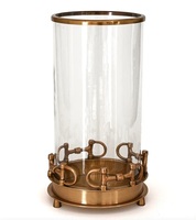 Bougeoir unique décoratif en métal nickelé pour la décoration de la maison Bougeoir fait main pour le support de bougie de pièce maîtresse de mariage