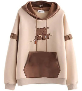 Sudadera con Capucha para Bebés y Niños, Informal, con Logotipo Personalizado Impreso en la Parte Delantera, Manga Regular, 100% Algodón, Felpa, Transpirable - Product Image 5