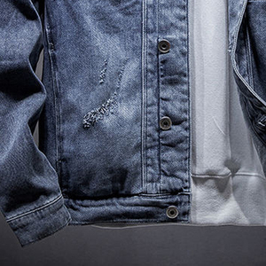 Custom Logo Oem <b>Jacket</b> Casual Streetwear Riding Coats <b>Denim</b> Jeans <b>Jackets</b> High Quality <b>Denim</b> <b>Jacket</b> for Men - Product Image 6