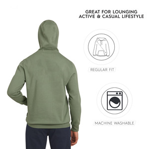 Sweat-shirts pour hommes personnalisés en Gsm, impression de logo en relief, sweat-shirt surdimensionné, qualité supérieure, pull-over 100% coton, sweat-shirts pour hommes vierges - Product Image 6