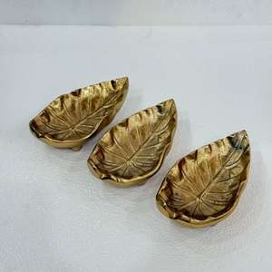 Plateau de service pour fruits secs en vente chaude, plaqué or de haute qualité, en aluminium, fait à la main pour les mariages et les célébrations - Product Image 3