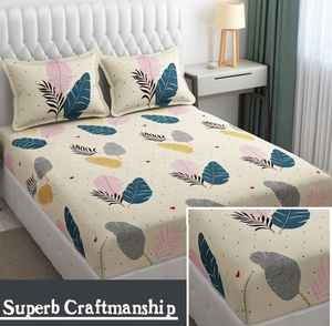 Juego de Sábanas de Algodón Orgánico de Calidad y Estilo, 3 Piezas, Estampado Floral Sólido, Estilo Clásico, Cómodo para Todas las Temporadas, Ideal para Regalar - Product Image 4