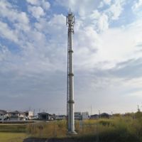 Tours de télécommunication monopôles en acier galvanisé à chaud de 25m et 30m pour antennes GSM, WiFi, 4G, 5G