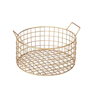 French Vintage Cronky Old Wire Basket with Shabby Rattan <b>Handle</b> Perfect Display Piece Old Time Worn Wire Basket - Product Image 3