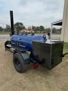Achetez un barbecue à gaz portable en acier inoxydable avec garantie de 2 ans, pneus de remorque, cheminée, allumage électronique et dispositif de sécurité anti-flamme - Product Image 6