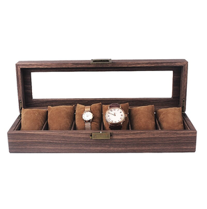 High Quality Wood <b>Watch</b> Box Hexagon Shape Display Case Box Luxury Custom Best Prices - Product Image 4