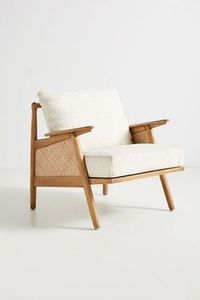 Chaise longue en rotin Boho - Product Image 3