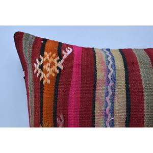 หมอนผ้าวูลถักลายโบฮีเมียนหลากสี20X28นิ้วหมอนตกแต่งวินเทจพิมพ์ลายทอสำหรับพื้นเครื่องนอน - Product Image 2