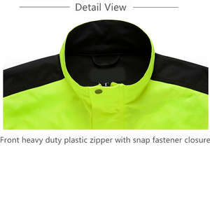 Chaqueta de Trabajo de Alta Visibilidad Personalizada para Construcción de Carreteras, Chaqueta de Seguridad Reflectante Acolchada de Poliéster para Invierno - Product Image 4