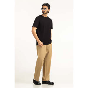 T-shirt de fitness pour homme 100% coton, coupe classique, style streetwear, motif uni, respirant, chemises personnalisées, numéro de modèle MN-TS-SS26-001-A - Product Image 4