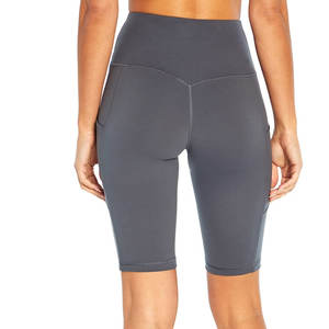 Shorts de yoga orteil taille haute bout à bout Fitness Biker Shorts pour femmes shorts de yoga personnalisés - Product Image 2