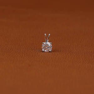 Custom Design Luxurious Minimal 14KT <b>Solid</b> <b>Gold</b> Plated round Cut Lab Grown Diamond <b>Pendant</b> New Trendy Classic Style - Product Image 1