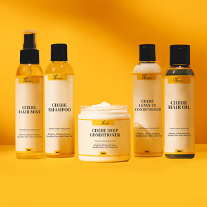 Kit <span class=keywords><strong>de</strong></span> Shampoing et Revitalisant <span class=keywords><strong>Chebe</strong></span> Africain à Marque Blanche pour Renforcement Capillaire/<span class=keywords><strong>Beurre</strong></span> pour Cuir Chevelu et Cheveux/Huiles Capillaires <span class=keywords><strong>Chebe</strong></span> pour la Pousse des Cheveux - Product Image 1