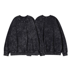 Sudaderas Negras para Hombre de Pakistán, Lavadas al Ácido, 380GSM, 100% Algodón, Bordado Personalizado, Sudaderas con Capucha Básicas para Hombre - Product Image 3