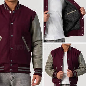 Chaqueta Universitaria de Lana Hecha a Medida, Chaqueta Universitaria de Primera Calidad, Chaqueta Universitaria de Color Sólido - Product Image 5