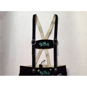 Pantalones cortos de cuero de cabra genuino con estilo para hombres Trachten bávaro tradicional patrón sólido informal estilo Herren de la herencia Alemana - Product Image 4