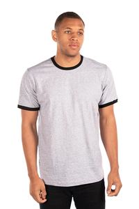 Transpirable personalizado Hip Hop contraste Trim camisetas de alta calidad de los hombres Anti Shrink tejido de punto contraste Trim camiseta - Product Image 2