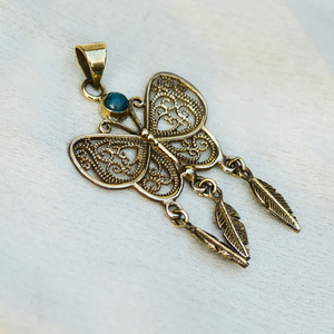 Best-seller Trendy Pendentif en pierre précieuse turquoise plaqué or 14k Bijoux en laiton pour fête Western Wedding pour cadeaux - Product Image 1